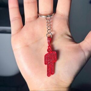 Billie Eilish Red Blohsh Keychain